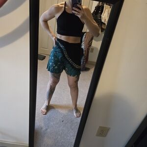 Shop Therapy High Rise Mid Length Tie Dye Shorts Size Small